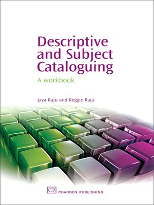 cover image of Descriptive and Subject Cataloguing